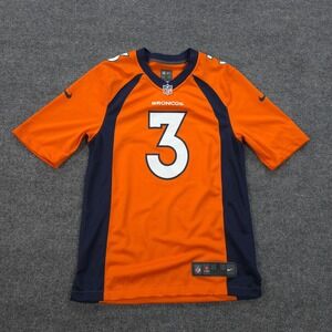 Denver Broncos Jersey Mens S Orange Russell‎ Wilson NFL Football Nike On Field